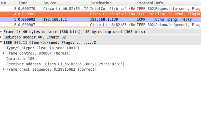 RTS/CTS and Network Analysis using Wireshark - csn